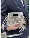 Mini Sac À Main À Franges Argenté
