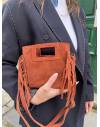 Mini Sac À Main À Franges Terracotta