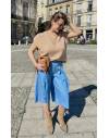 Jupe culotte bleue