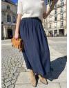 Jupe longue bleu marine