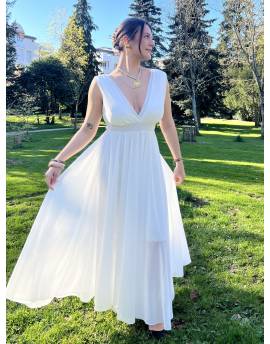 Robe cocktail blanche