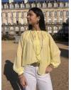 Blouse fine jaune