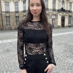 Body à Dentelle à Nœud Dos Nu