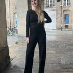 Pantalon à Paillettes Noir 4