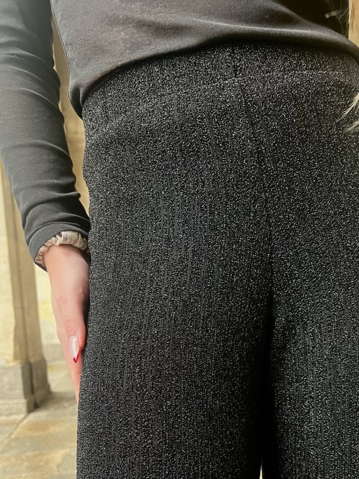Pantalon à Paillettes Noir
