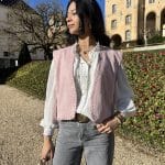 Gilet Sans Manches Cow Boy Rose