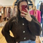 Gilet en laine chocolat