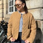 Veste Matelassée Camel