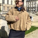 Veste Effet Daim Camel