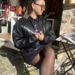 Veste Bombers Effet Cuir