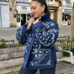 Veste Bandana Réversible Bleu