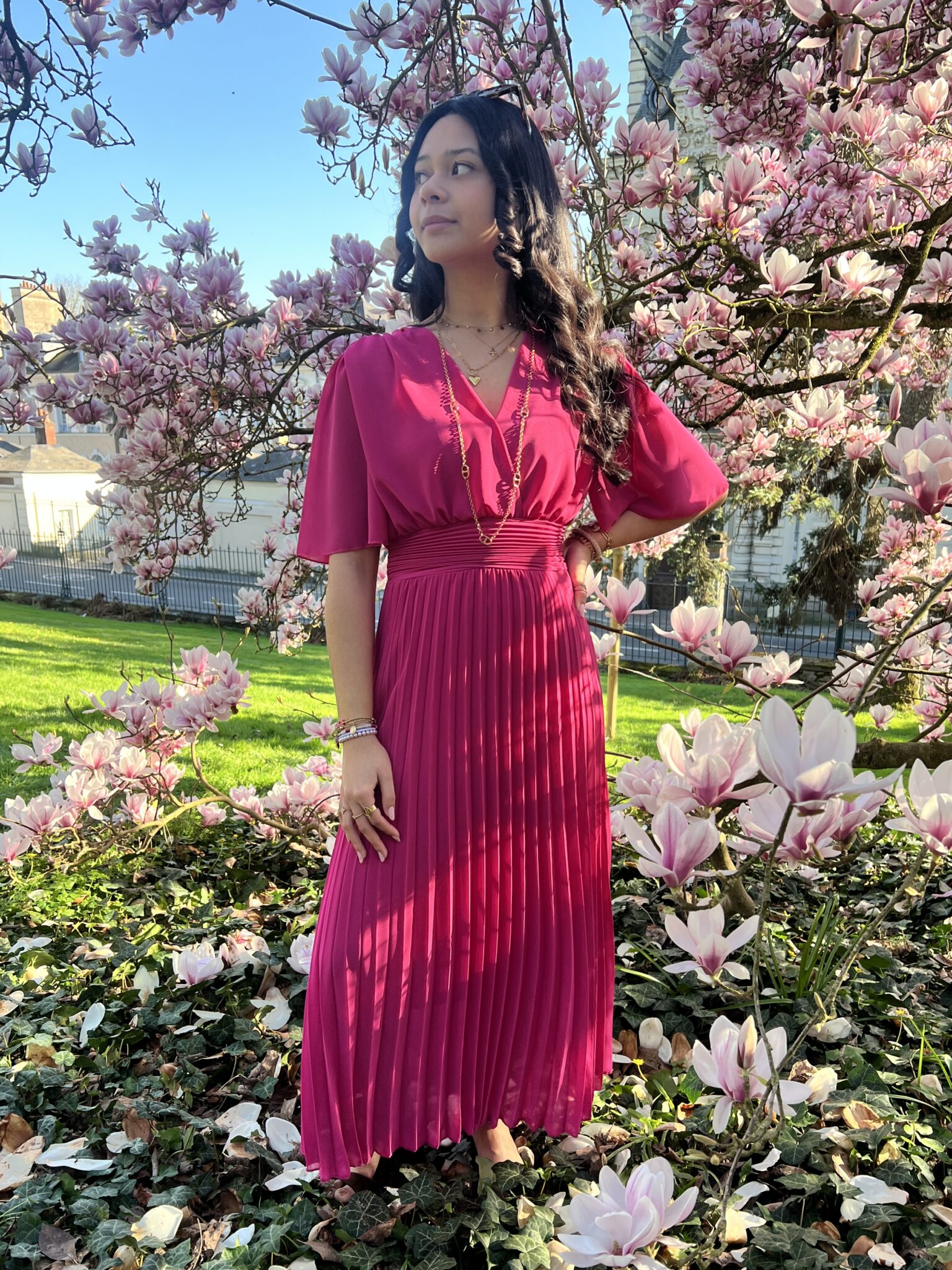 Robe cérémonie rose fushia Robe cérémonie rose fushia