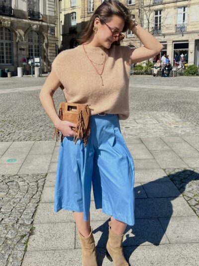 Jupe Culotte Bleue
