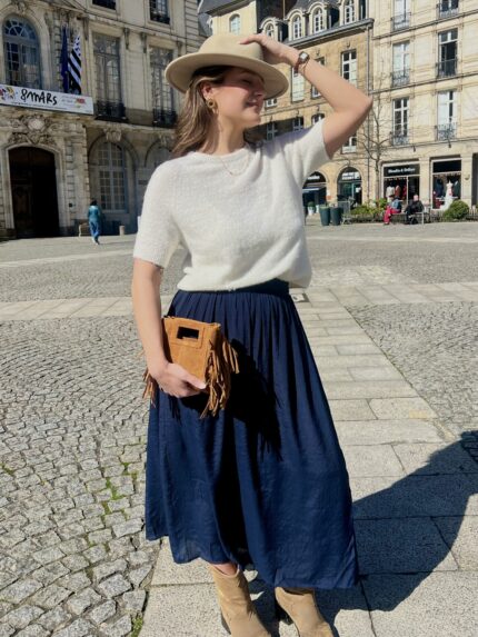Jupe Longue Bleu Marine