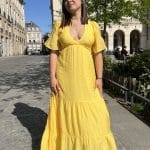 Robe dos nu avec soie