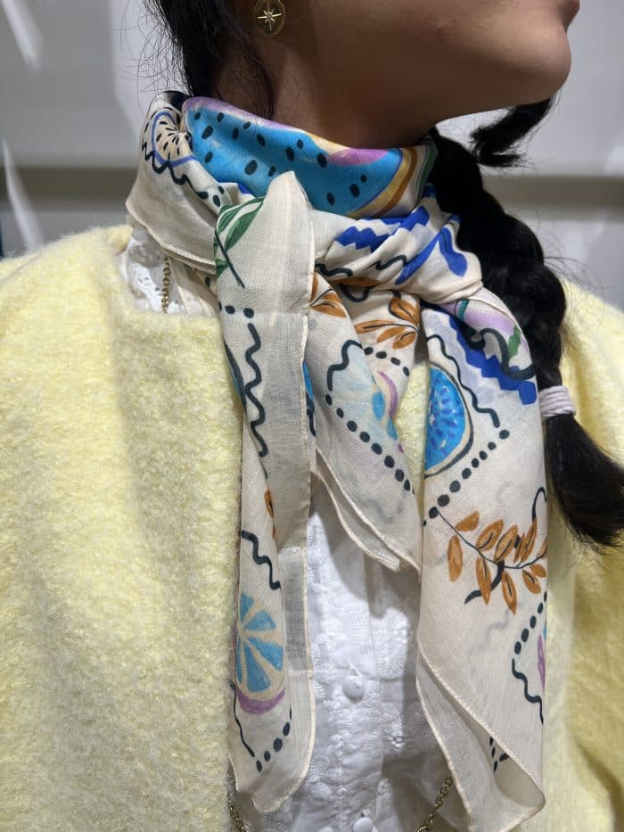 Grand Foulard à motifs