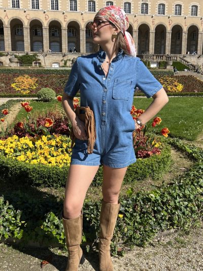 Combi-short en jean