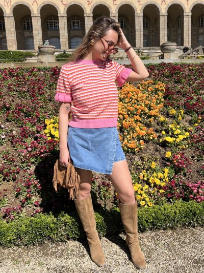 Jupe Short En Jean Bleu