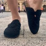 Mules à Crochet Noir