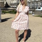Robe cintrée à imprimé floral