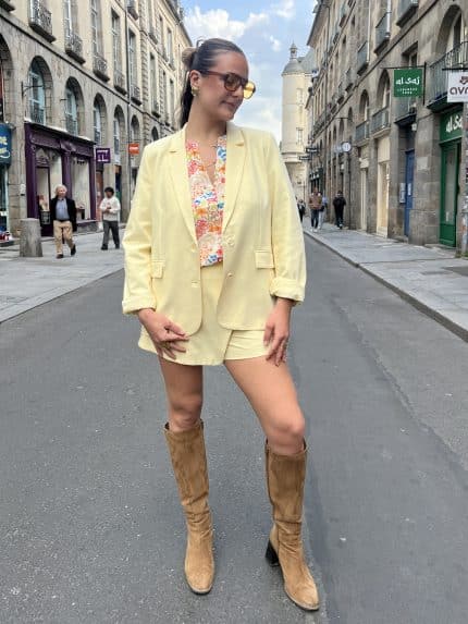 Blazer jaune chic