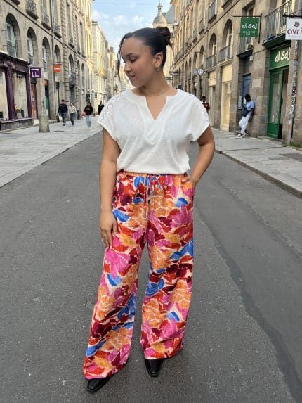 Pantalon d'été floral