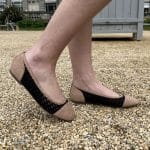Ballerine Plate Crochet Noire