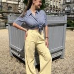 Pantalon Jaune Coupe Droite