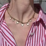 Collier à charms cœur