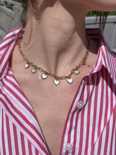 Collier à charms cœur