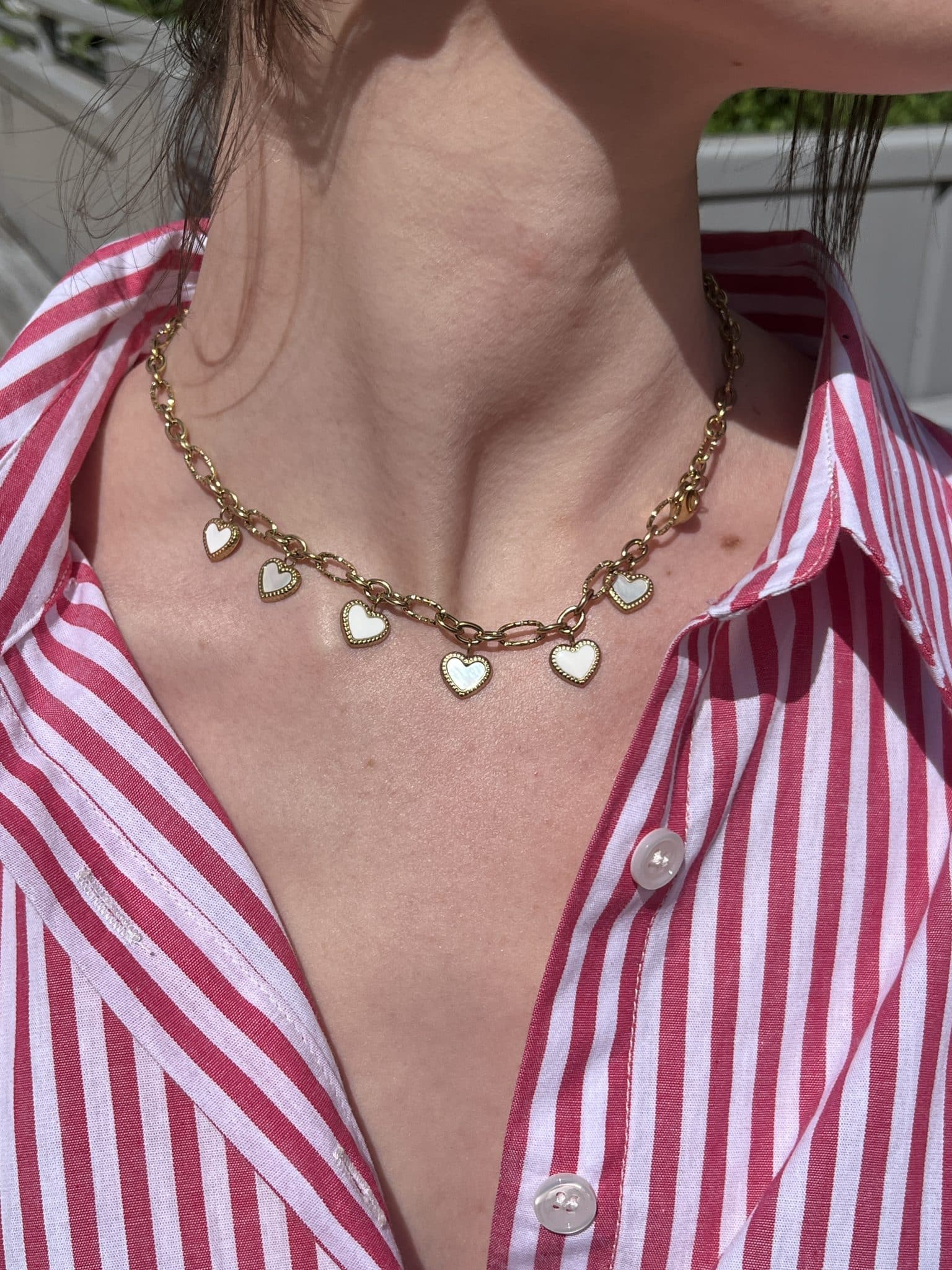 Collier à charms cœur Collier à charms cœur