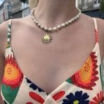 Collier à charm soleil