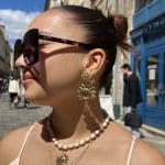Boucles d’oreilles soleil dorées