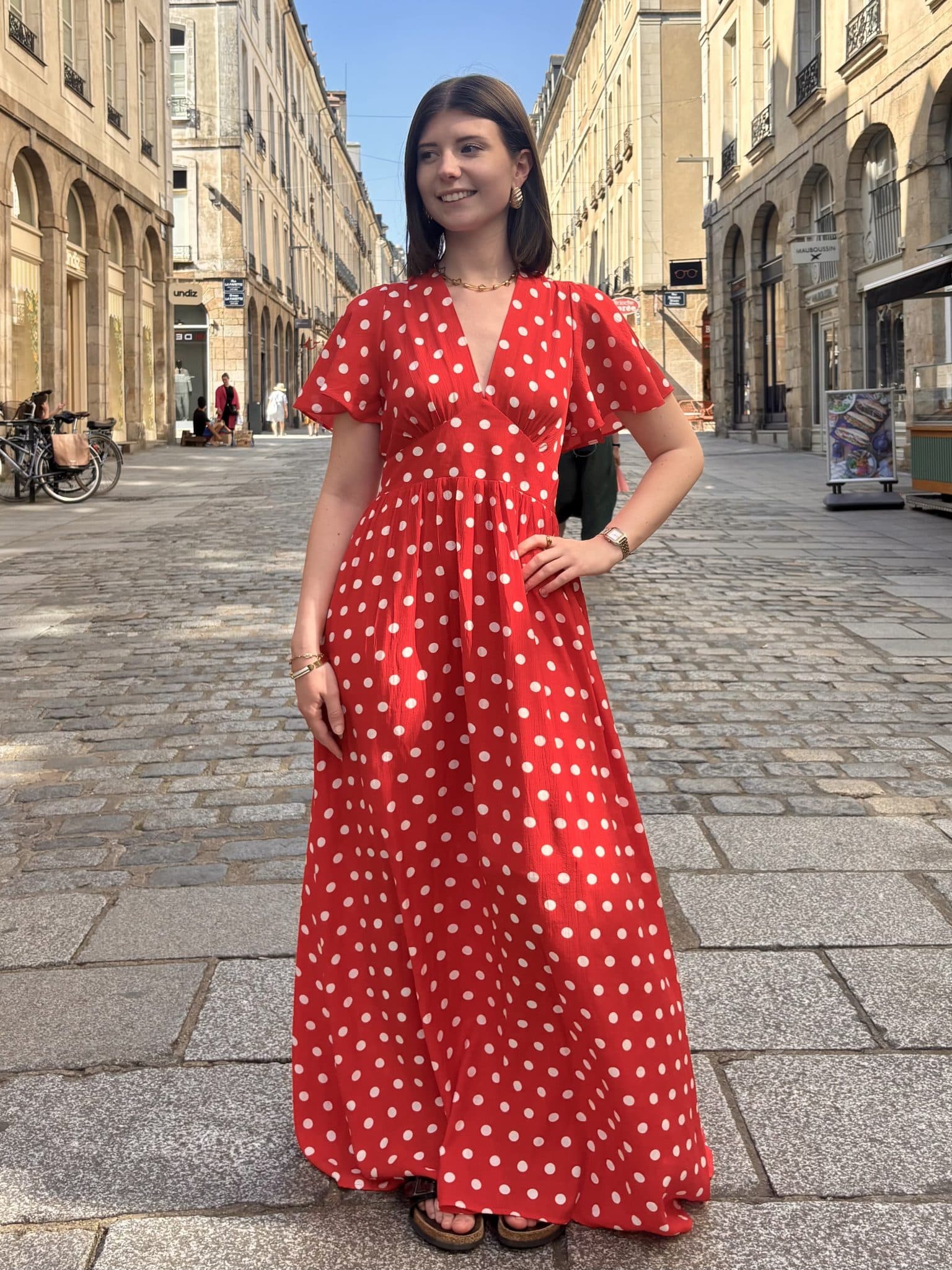 Robe longue à pois Robe longue à pois
