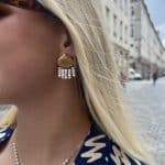 Boucles d’oreilles coquillages dorées