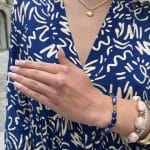 Bracelet en pierres bleues