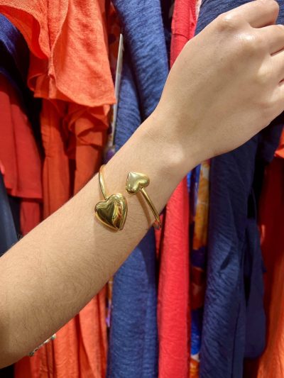Bracelet cœur doré