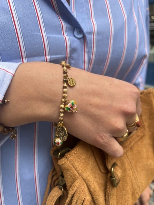 Bracelet en pierre avec Charms