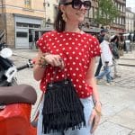 Sac seau à franges
