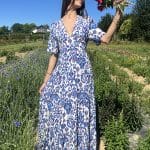 Robe à longue à motifs bohèmes