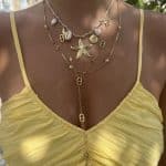 Collier en corde étoile de mer
