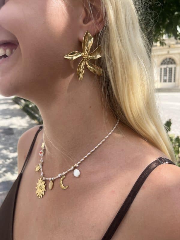 Boucles d'oreille fleurs
