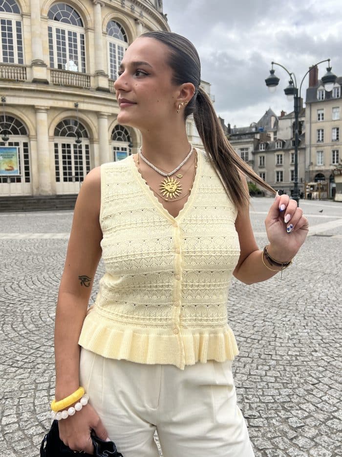 Haut en maille douce
