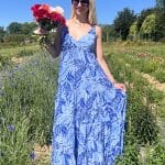 Robe bohème bleue