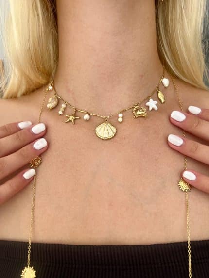 Collier charms océan