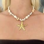 Collier en pierre avec étoile de mer