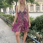 Robe d'été courte à motif