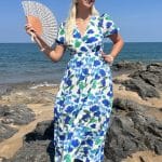Robe fleurie cache coeur