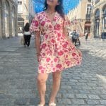 Robe courte à motif