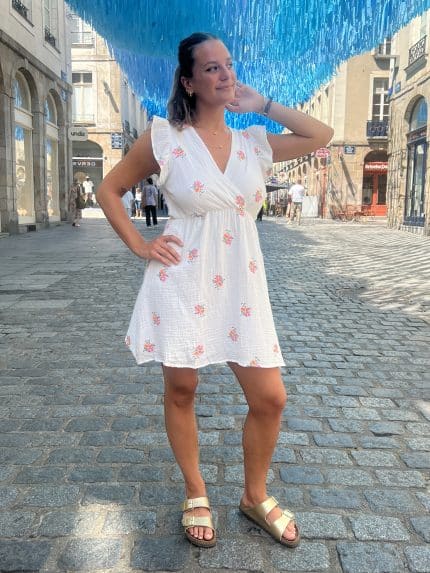 Robe en gaze de coton